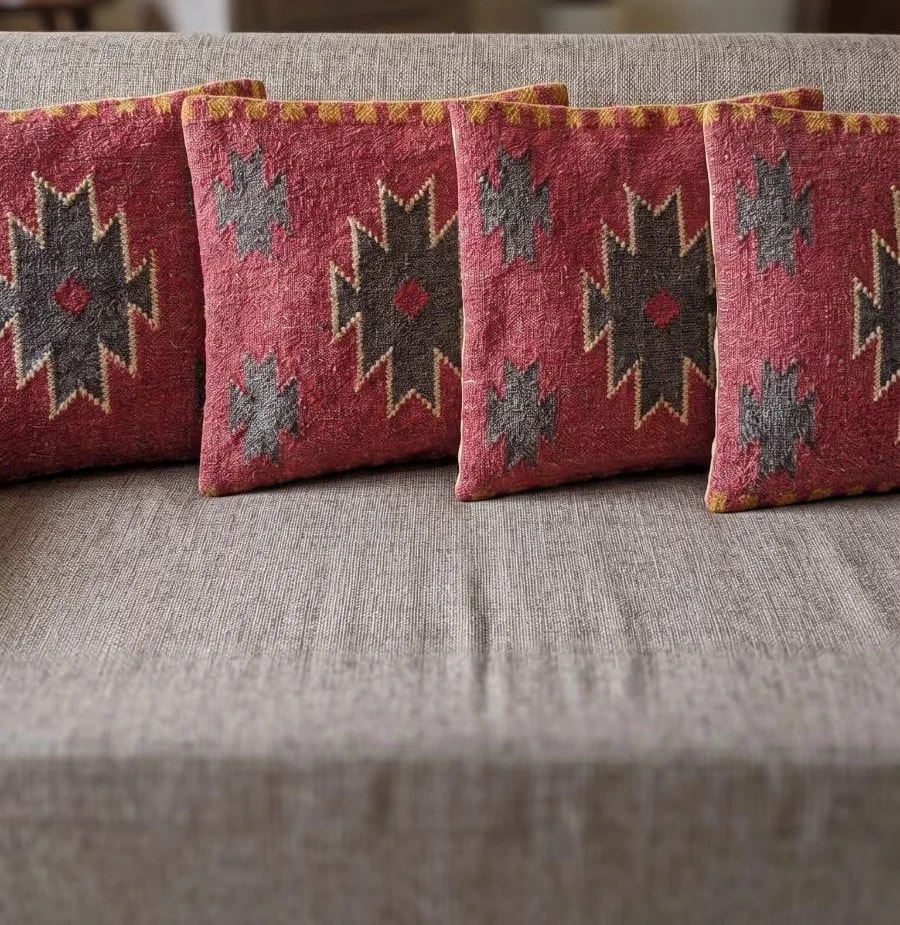Cushion covers from the Vedic Rugs India portfolio