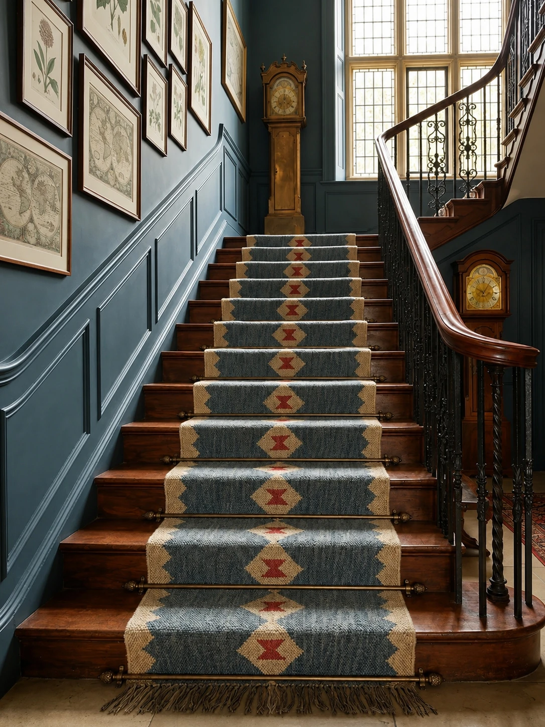 Stair runners from the Vedic Rugs India portfolio
